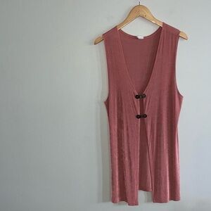 Pink Boho Y2K Long Duster